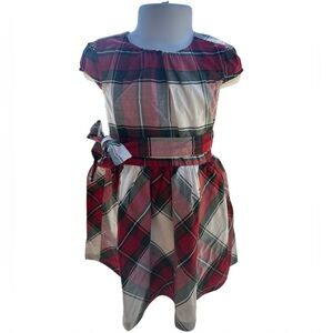 Carter's  NEW Red and White Plaid Kids Dress, size 2 T